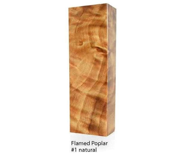 Raffir Wood Poplar Burl Y Cut (Flame) - Stabilized