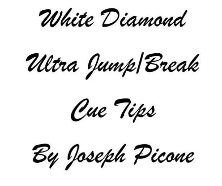 White Diamond Jump/Break Cue Tips