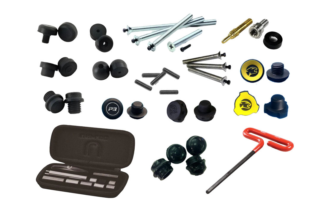 Cue Building Parts - Weights, Bolts & Bumpers