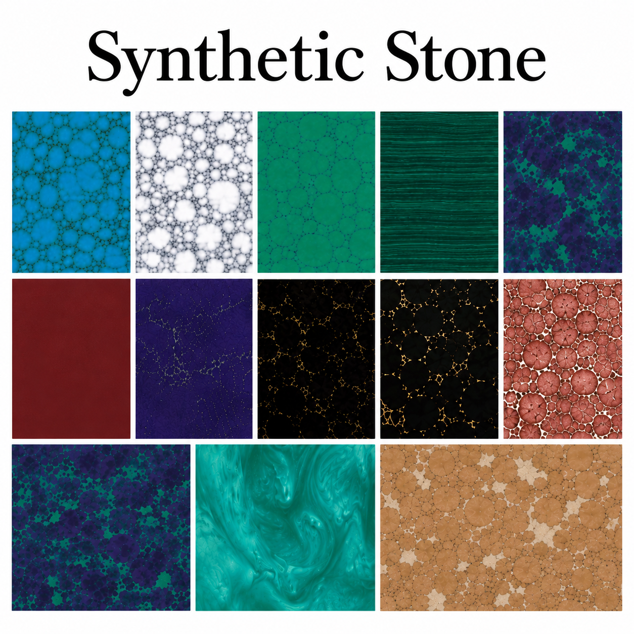 Pliable synthetic stone slabs for knife handles | Atlas Supplies