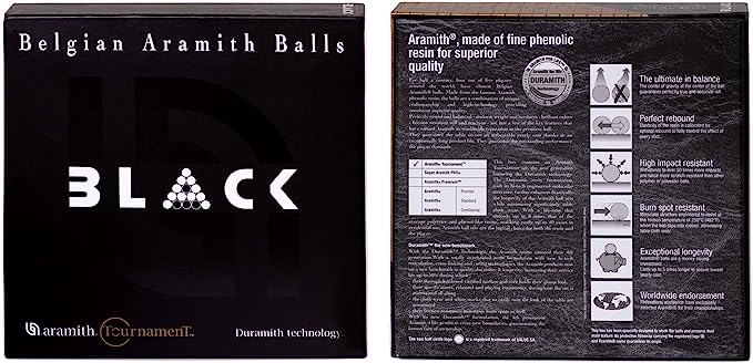 Aramith Tournament Black 16 Ball Set: High-Quality Billiard