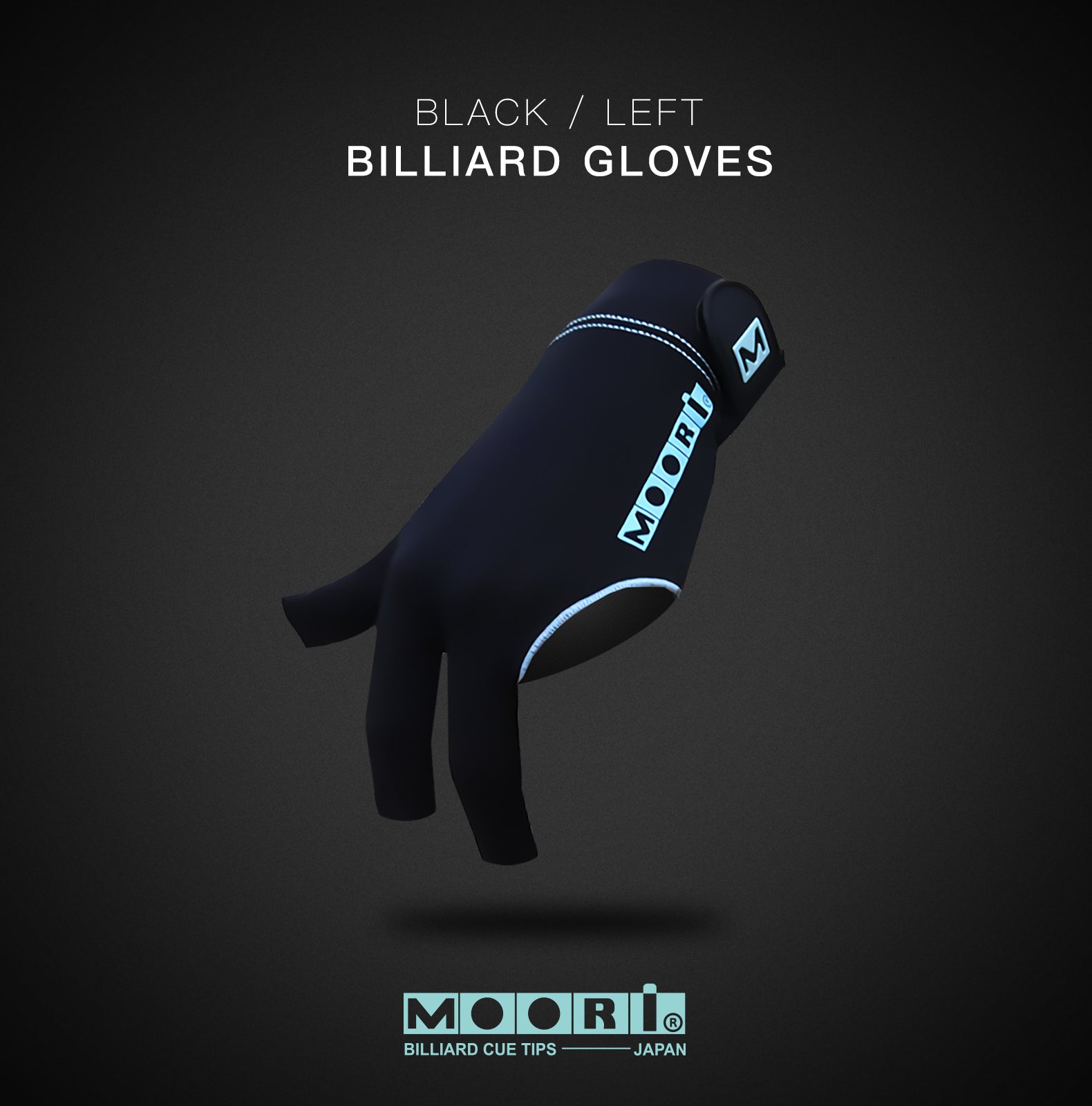 Moori Open Finger Pool Cue Glove | Left Hand