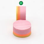 C4 Tip Pad Series break/jump cue tip 01 - pink tip with orange and gold integrated pad | Atlas Supplies