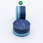 C4 Tip Pad Series break/jump cue tip 05 - navy tip with light blue and white integrated pad | Atlas Supplies
