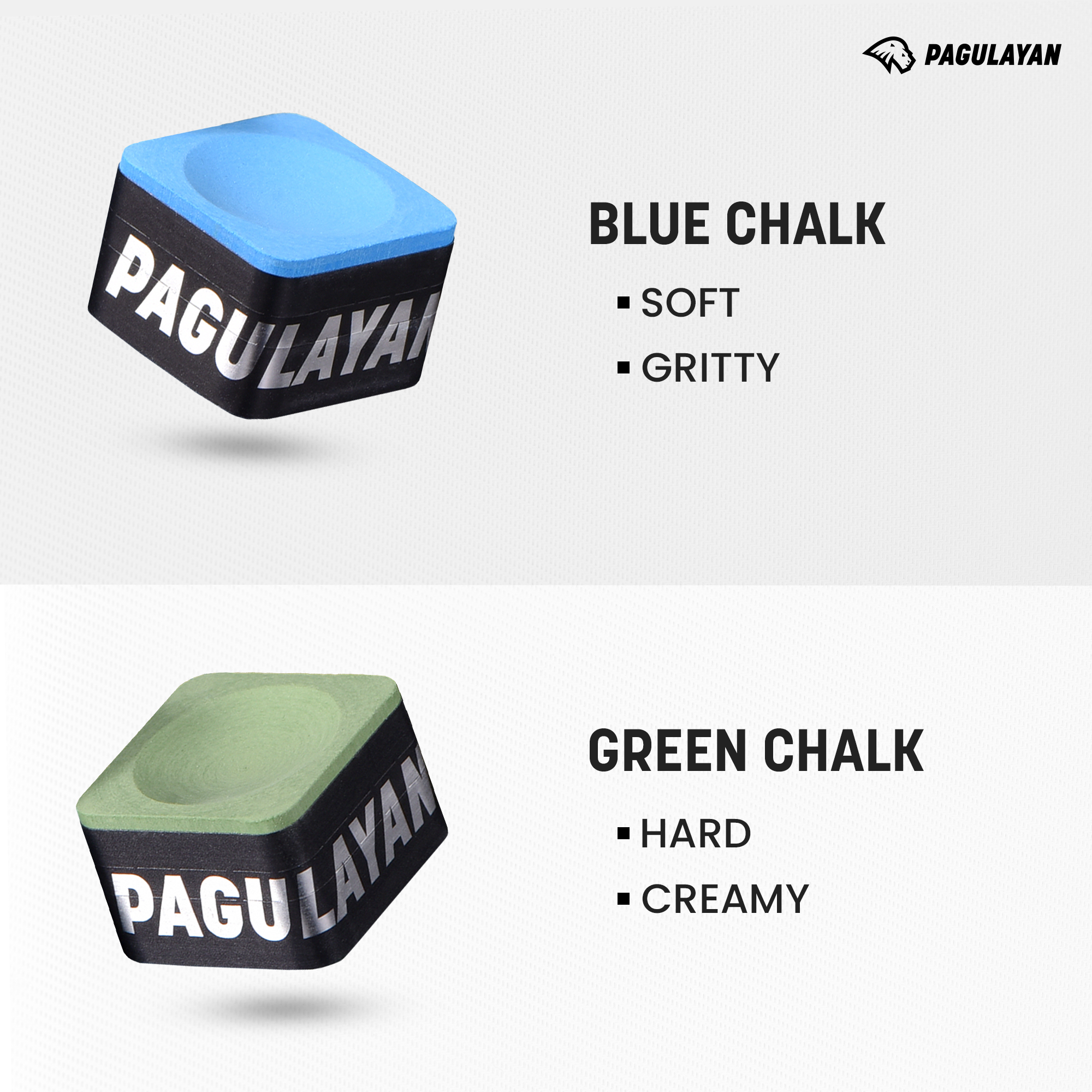 Pagulayan Cue Chalk Blue & Green - Atlas Supplies Pagulayan Cue Chalk Blue & Green - Atlas Supplies