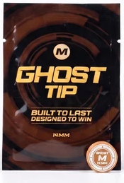 Ghost Brown cue tip foil pack with Medium (M) 14mm tip by Fedor Gorst | Atlas Supplies