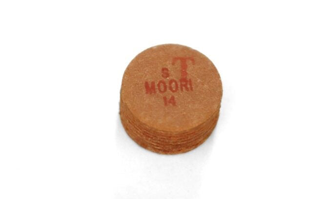 2 Genuine Moori IV Soft Cue Tips - 14mm Billiard Tips With Free USA Shipping