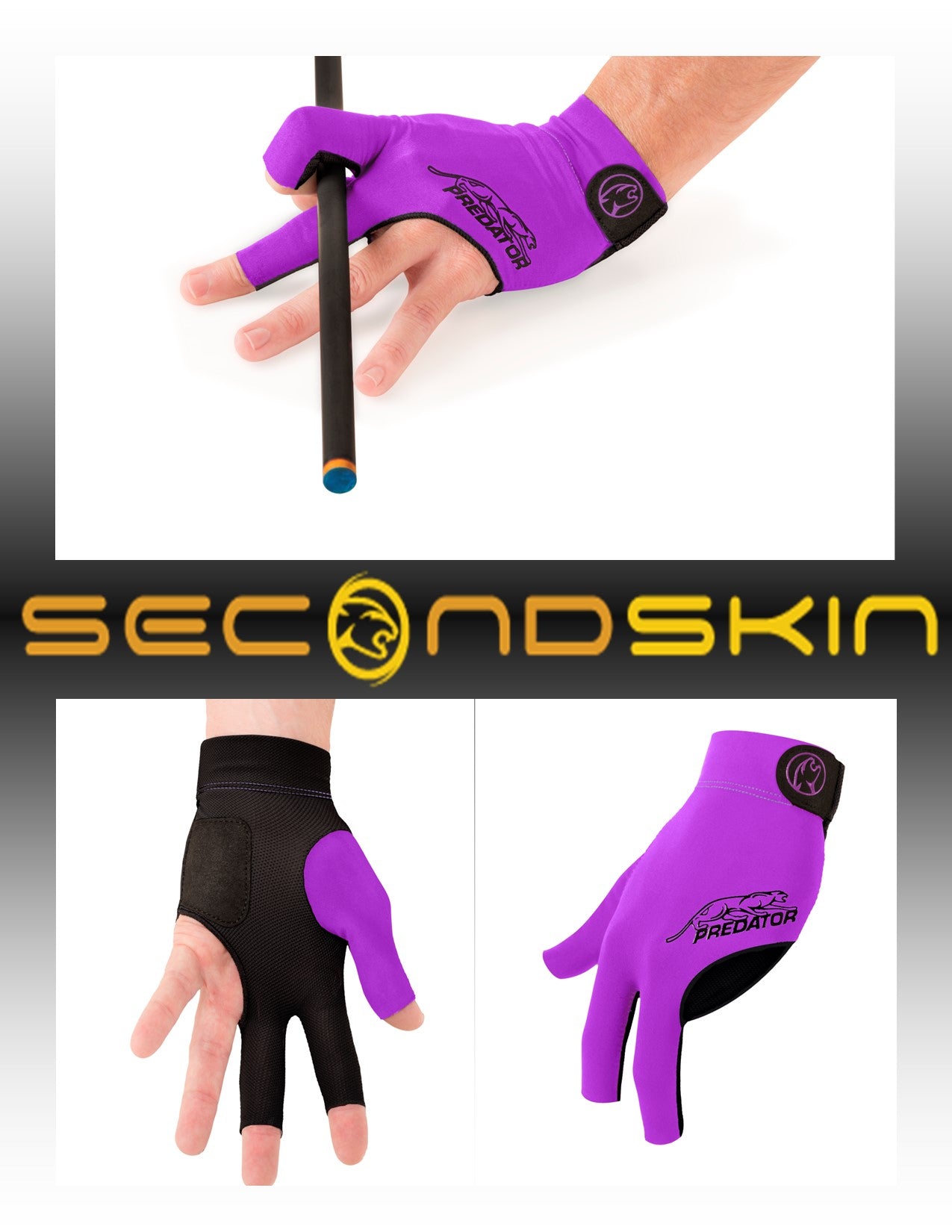 Predator Second Skin Billiard Glove | Left Hand