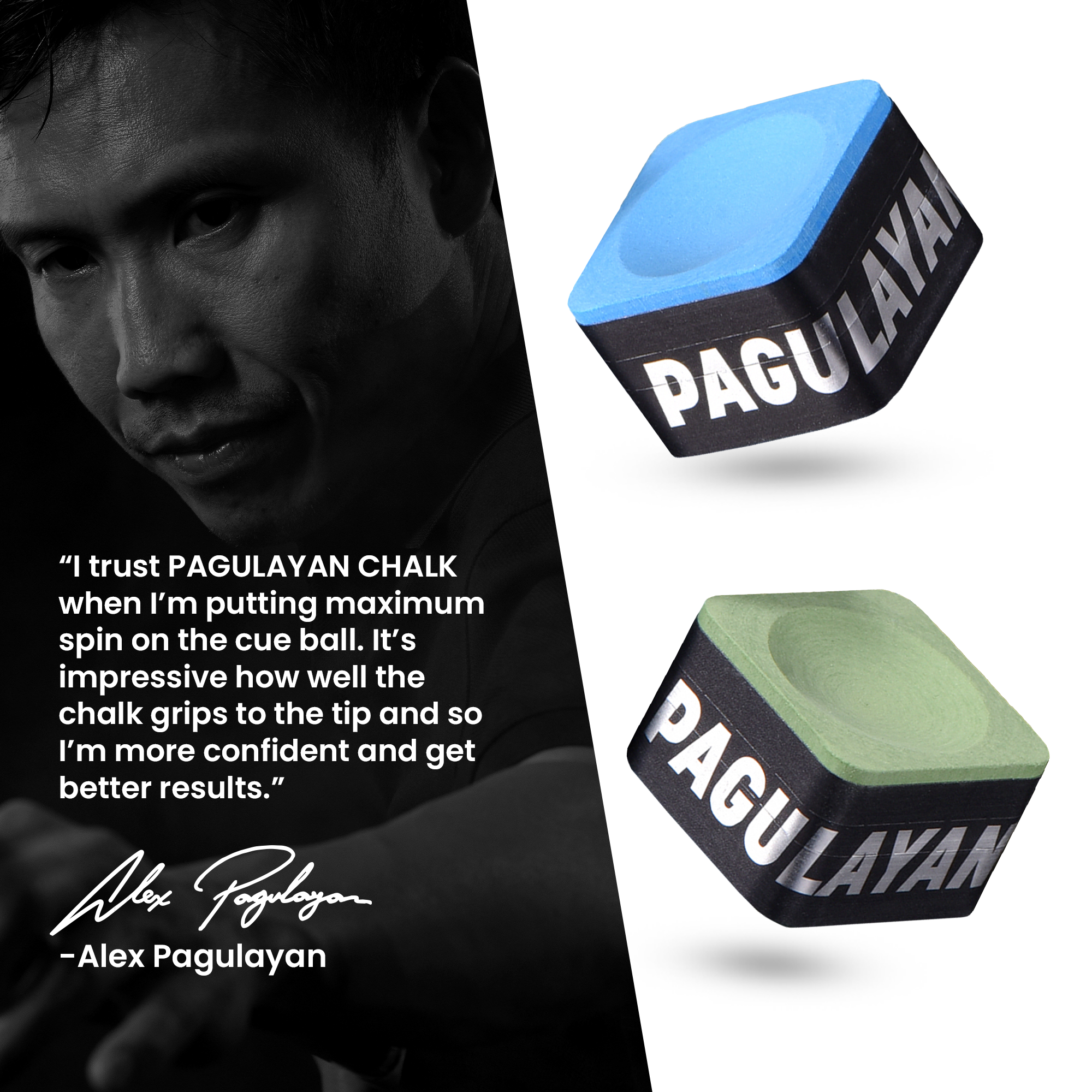 Pagulayan Cue Chalk Blue & Green - Atlas Supplies Pagulayan Cue Chalk Blue & Green - Atlas Supplies