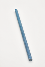 Blue canvas phenolic rod on white background