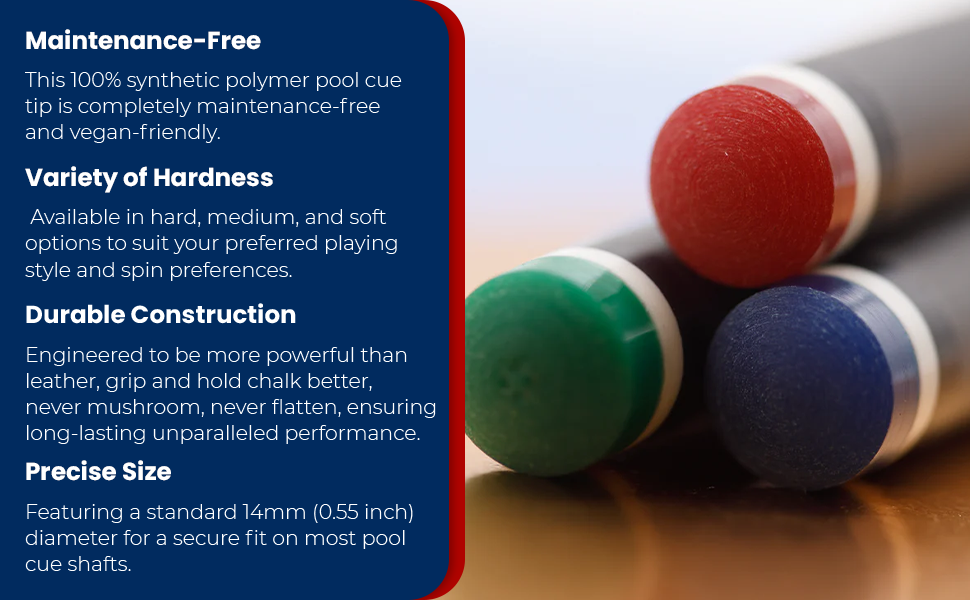 Bulletproof Recoil Synthetic Playing Cue Tips