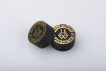 HOW Black cue tip Soft (S) — 14mm layered pigskin billiard tip | Atlas Supplies