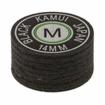 Kamui Original Black Medium (M) — 14mm layered pigskin cue tip | Atlas Supplies