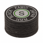 Kamui Original Black Soft (S) — 14mm layered pigskin cue tip | Atlas Supplies