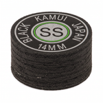 Kamui Original Black Super Soft (SS) — 14mm layered pigskin cue tip | Atlas Supplies
