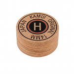 Kamui Original Brown Hard (H) — 14mm layered pigskin cue tip | Atlas Supplies
