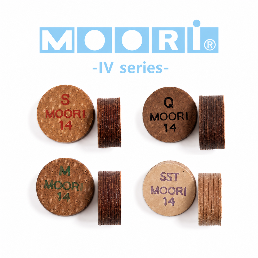 Moori IV cue tips — full range in Soft, Medium, Quick and SST | Atlas Supplies