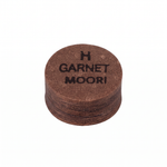 Moori Red Jewel Garnet (H) — 14mm layered Japanese pigskin cue tip | Atlas Supplies