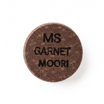 Moori Red Jewel Garnet (MS) — 14mm layered Japanese pigskin cue tip | Atlas Supplies