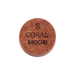 Moori Red Jewel Coral (S) — 14mm layered Japanese pigskin cue tip | Atlas Supplies