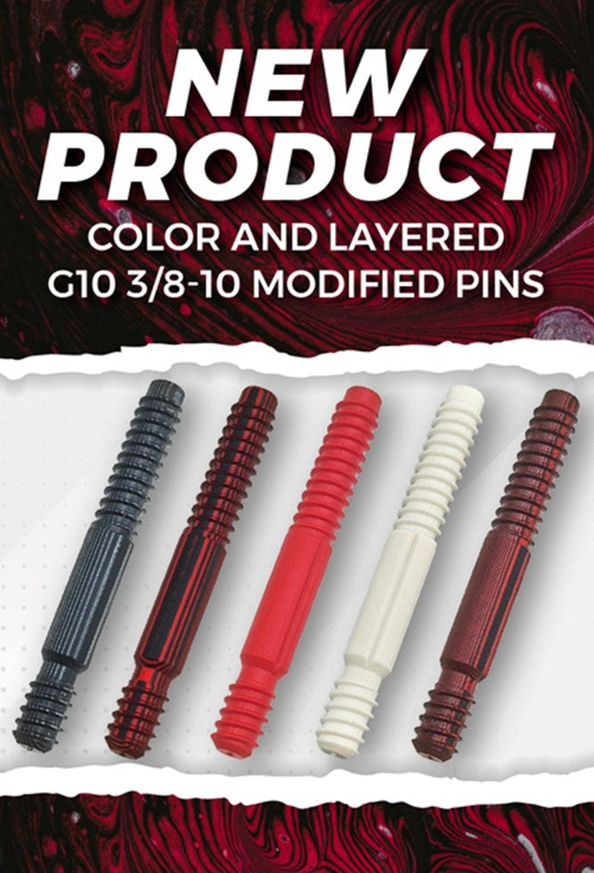 G10 Self-Aligning Pool Cue Joint Pins | 3/8-10 Modified | Atlas Supplies