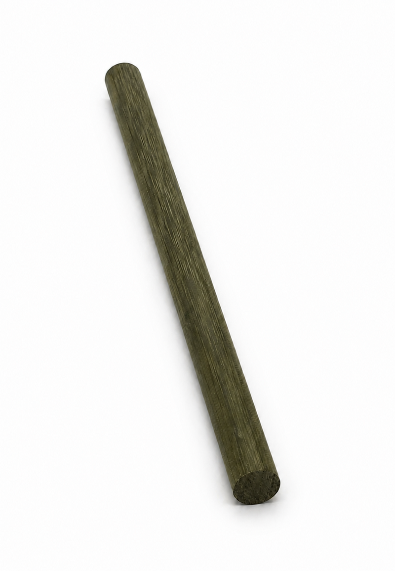 OD green canvas phenolic rod on white background