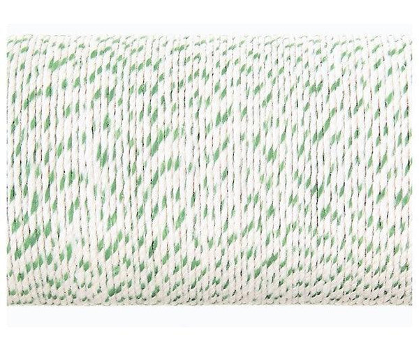 White w/Green Irish Linen