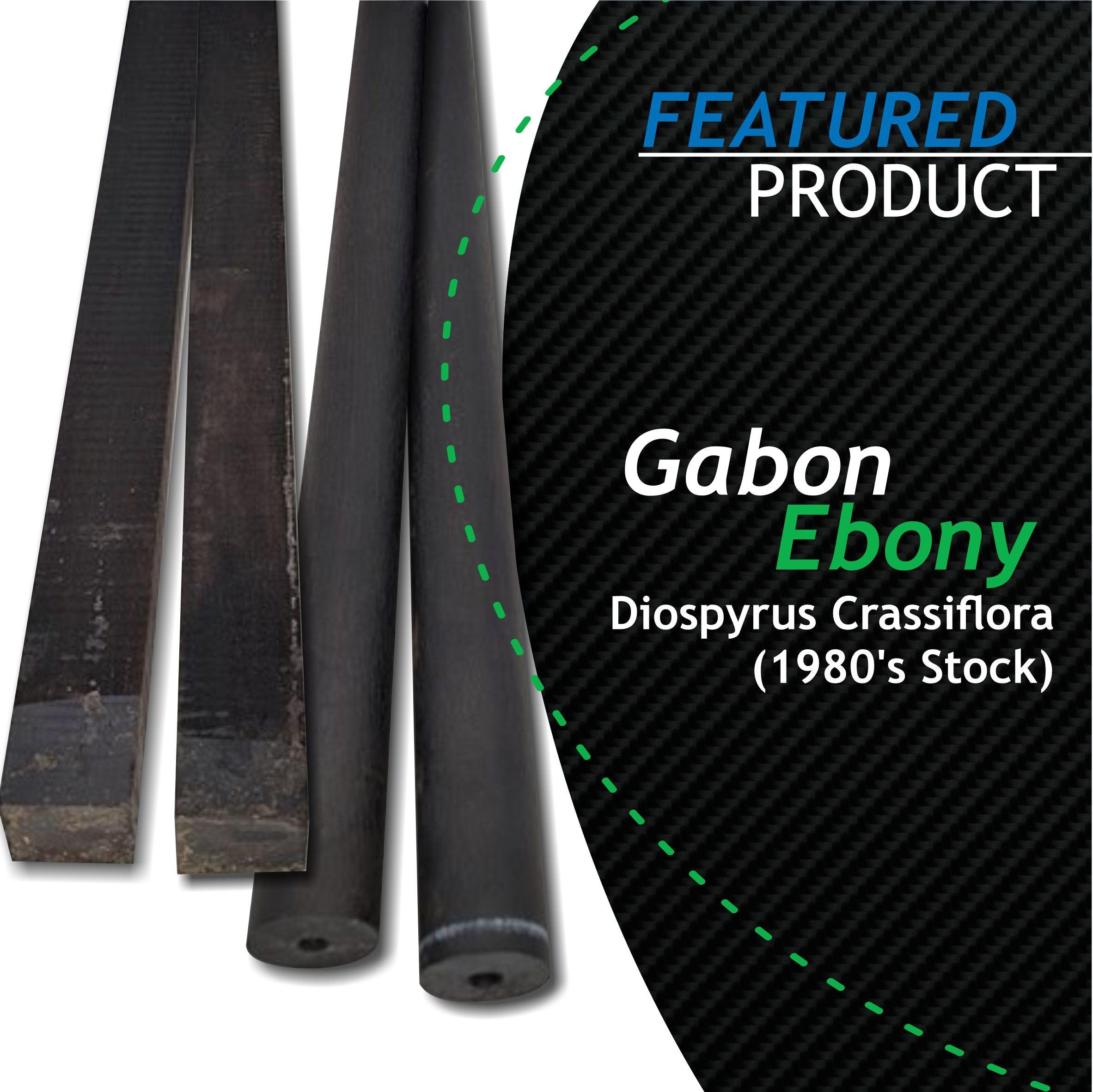 Woodworking Lumber Gabon Ebony Hardwood 2x2x12 bois ébène du gabon Diospyros offers crassiflora