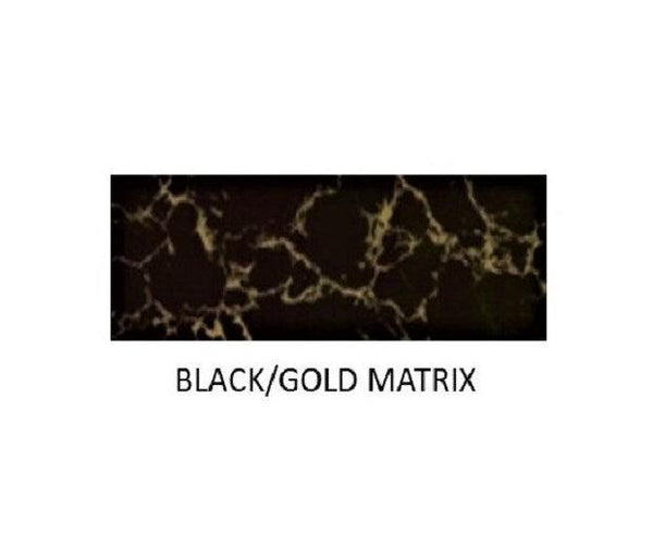 Black with Gold Matrix