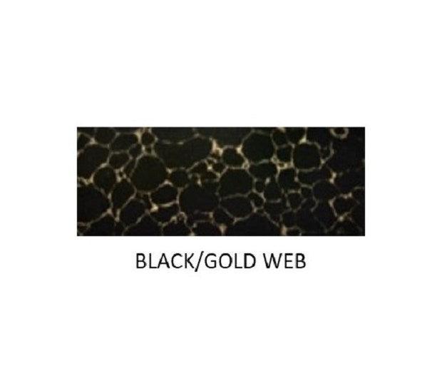 Black with Gold Web