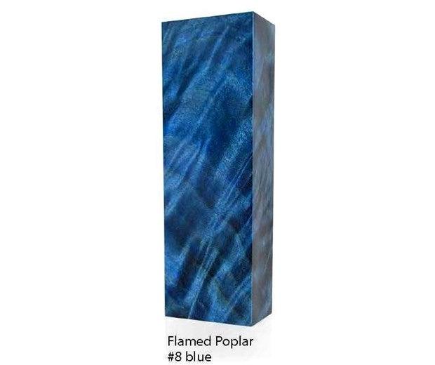 Raffir Wood Poplar Burl Y Cut (Flame) - Stabilized