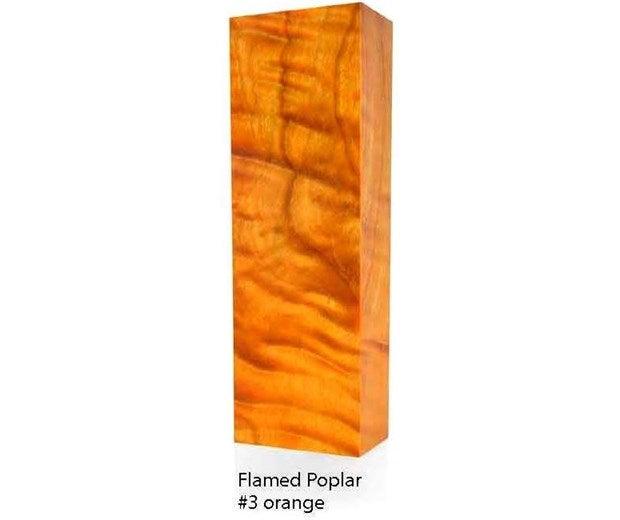 Raffir Wood Poplar Burl Y Cut (Flame) - Stabilized