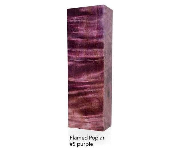 Raffir Wood Poplar Burl Y Cut (Flame) - Stabilized