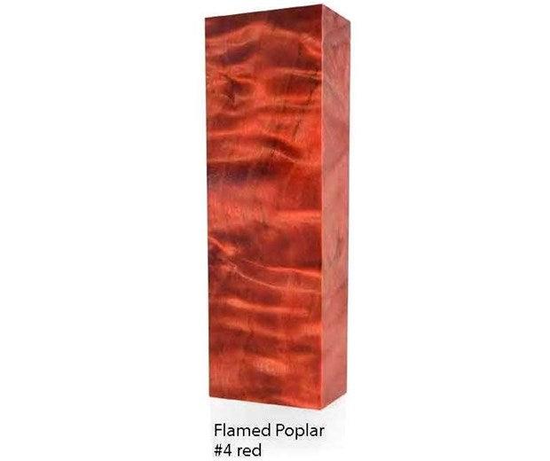 Raffir Wood Poplar Burl Y Cut (Flame) - Stabilized