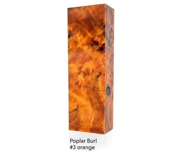 Raffir Wood Poplar Burl X Cut - Stabilized