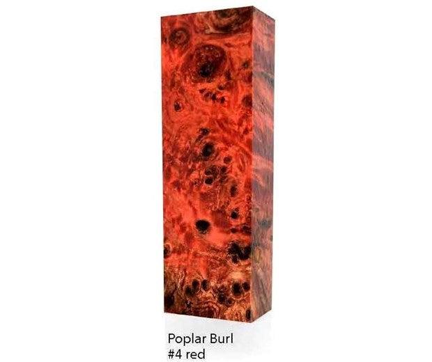 Raffir Stabilized Poplar Burl X Cut Blanks | Atlas Supplies